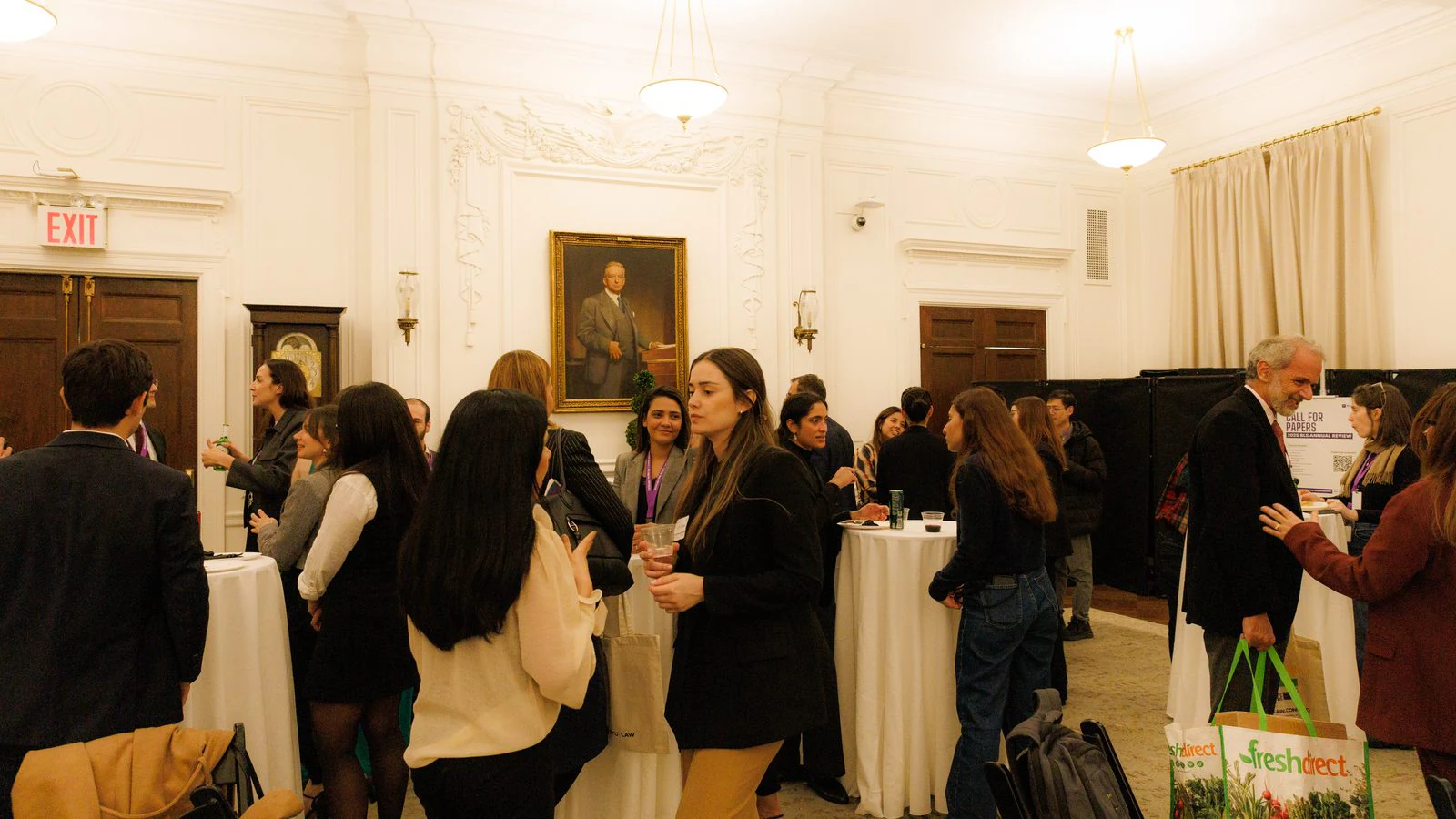 Guests at the cocktail reception, 8th conference